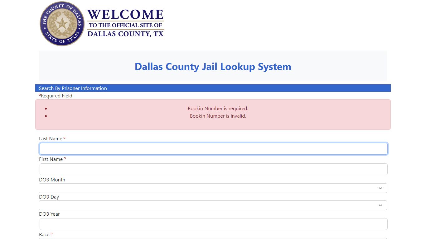 Dallas County Online Jail Search